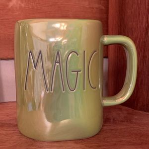 Brand new Rae Dunn Iridescent Green Mug with MAGIC